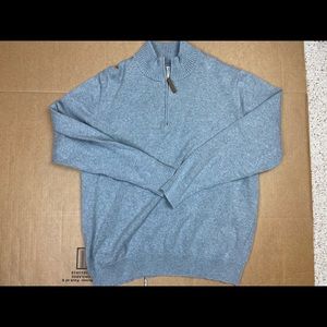 Duluth Trading Men’s L Lumber Yak 1/4 Zip Turtleneck Sweater